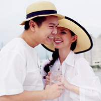 Quỳnh Chi và chồng