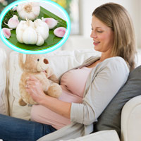 Tỏi có công dụng chữa cảm cúm cho mẹ bầu rất hiệu quả. (ảnh minh họa)