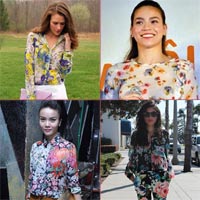 Sơ mi hoa của Zara