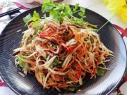 Bếp Eva - Nộm đu đủ bò khô cho cuối tuần