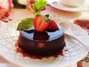 Món ngon - Bánh flan sô cô la láng mịn, thơm ngon