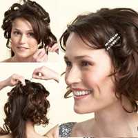 Tóc cô dâu năm 2011 càng đơn giản càng đẹp.