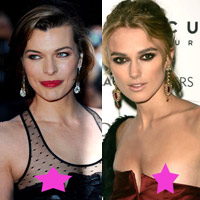 Milla Jovovich và Keira Knightley