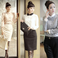 Áo sơ mi cao cổ thể hiện nét đẹp lịch sự