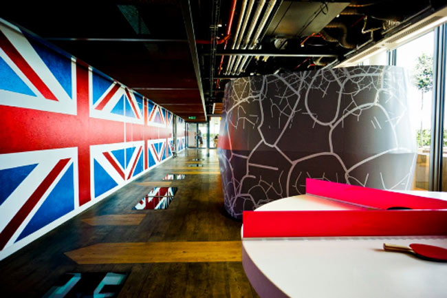 Trụ sở Google London nằm trên một tòa nhà cao tầng thuộc quận SoHo.
