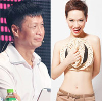 Đạo diễn Lê Hoàng và ca sĩ Trà My Idol