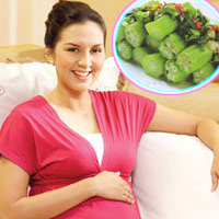 Đậu bắp giàu axit folic - rất tốt cho mẹ bầu. (ảnh minh họa)