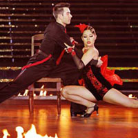 Minh Hằng có phần mờ nhạt với điệu Paso Doble.
