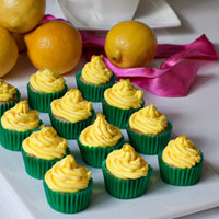Bánh cupcake chanh vani thơm ngon