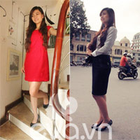 Thùy Linh thanh lịch với thời trang công sở
