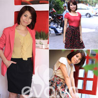 Chị Hạnh Đinh xinh tươi với đồ công sở