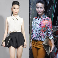 Sơ mi thời trang của Yến Trang - Yến Nhi