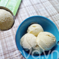 Kem bơ đào mát lạnh