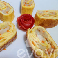 Trứng cuộn cồi sò điệp