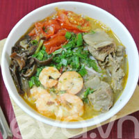 Bún tôm thơm ngon hấp dẫn
