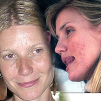 Gwyneth Paltrow và Cameron Diaz lộ khuôn mặt xấu xí