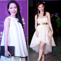 Bà bầu khéo che bụng bầu