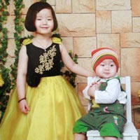 Hai con của chị Phương - (Ảnh do GĐ cung cấp).