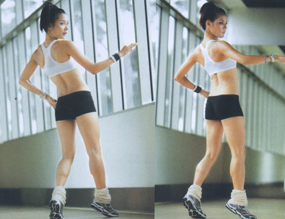 Đôi chân thon thả với Aerobics - 5