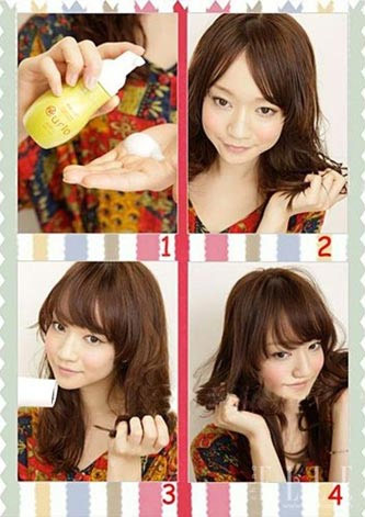 Tạo kiểu tóc xoăn với gel và máy sấy - 4