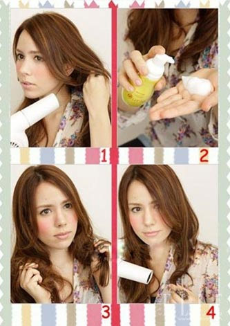 Tạo kiểu tóc xoăn với gel và máy sấy - 6