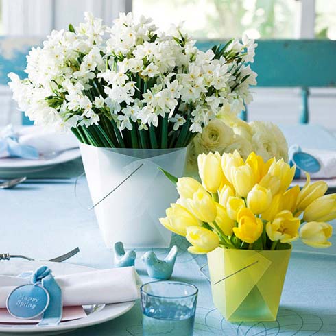 Bàn tiệc đẹp mê ly với hoa và trứng - 3