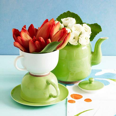 Bàn tiệc đẹp mê ly với hoa và trứng - 6
