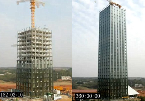 Sốc: Nhà 30 tầng xây gấp trong 360 giờ - 2