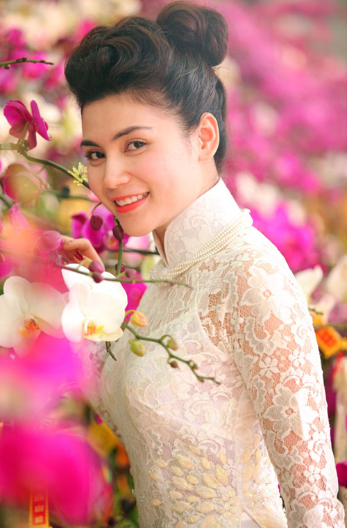 Kiểu tóc nào cho áo dài truyền thống - 1