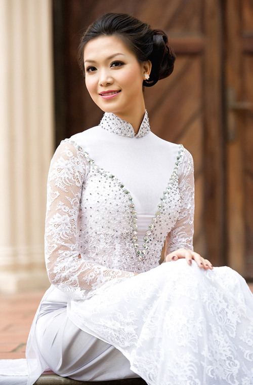 Kiểu tóc nào cho áo dài truyền thống - 3