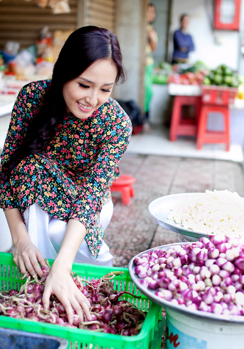 Kiểu tóc nào cho áo dài truyền thống - 8