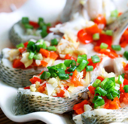 Cá quả hấp ớt tỏi ăn cùng bún cuối tuần - 1