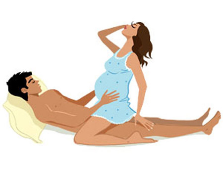 Tư thế ‘yêu’ lý tưởng cho bà bầu quý 3 - 3
