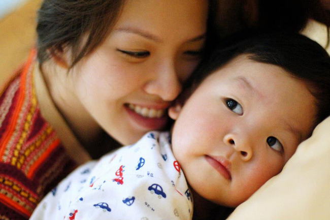 Ngắm con trai đáng yêu của Đan Lê
