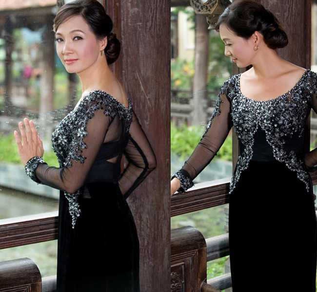 Ngẩn ngơ ngắm Lê Khanh cổ cao ba ngấn