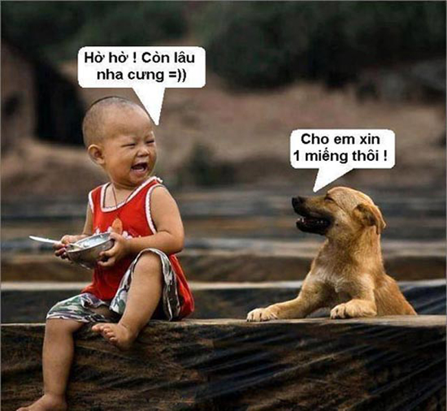 ' Chết ' cười khi nhìn bé ' tương tư '
