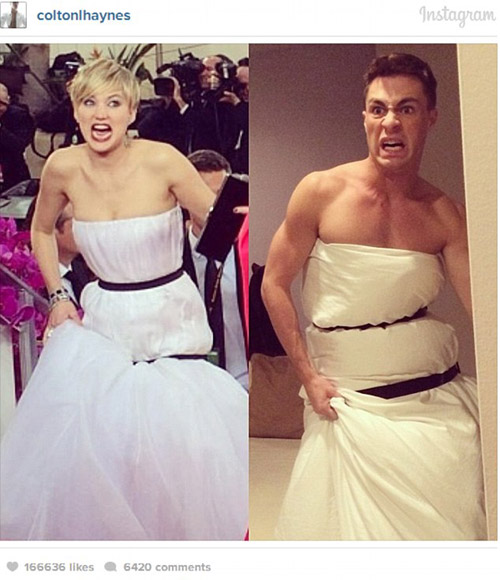 vay dior cua jennifer lawrence bi dan mang che gieu - 3