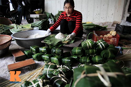 lang 'xuat khau' banh chung tat bat dip tet - 9