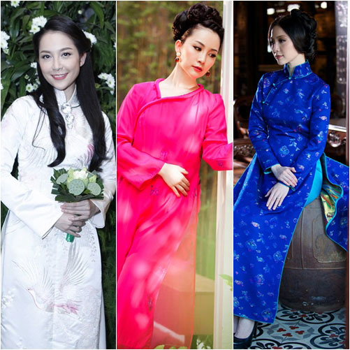 top 4 my nhan gay "me hoac" voi ao dai - 4