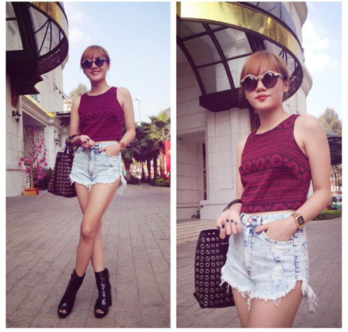 van mai huong "chat lu" khi doi toc vang hoe - 6