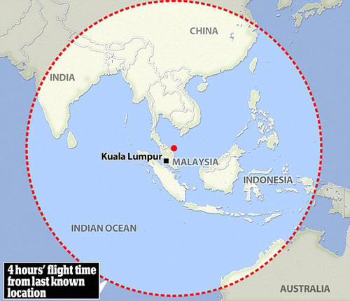my chuyen huong tim mh370 sang an do duong - 2