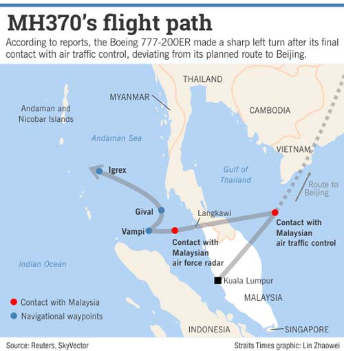 may bay mh370 da bay den khi het nhien lieu? - 1