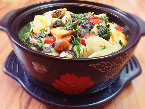 4 mon om chuoi dau day hap dan - 5