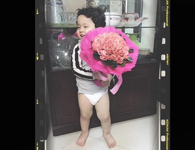 & quot;Hoàng tử tóc xù & quot; cực đáng yêu của Trương Quỳnh Anh