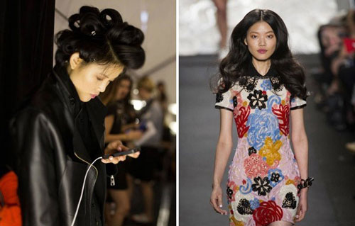 cach giu nep toc cua nguoi mau truoc khi len san catwalk - 1