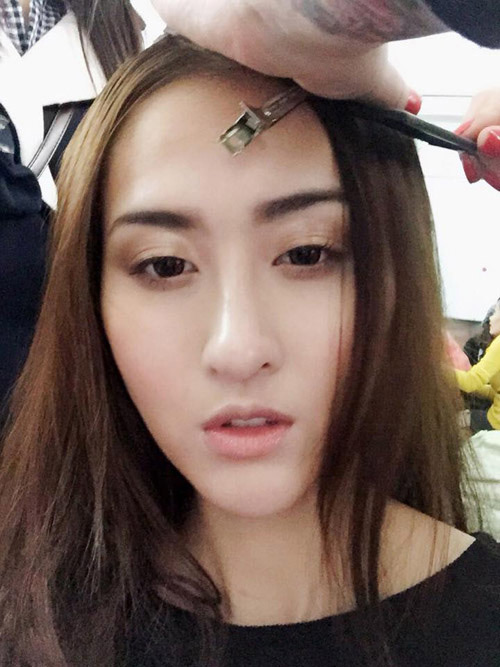 hot girl ha lade tranh thu lam toc don tet - 4