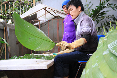 lang banh chung tranh khuc hoi ha chay tet - 2