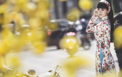 a hau diem trang dep nen na "kho cuong" voi ao dai - 9
