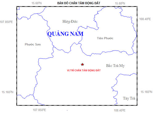 quang nam: dong dat 2.9 do richter o huyen bac tra my - 1