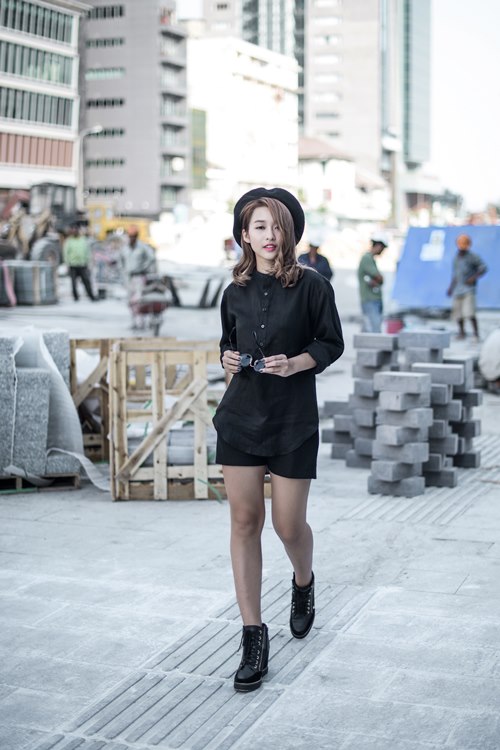 thoi trang toi gian xua tan nang nong cua kha ngan - 14